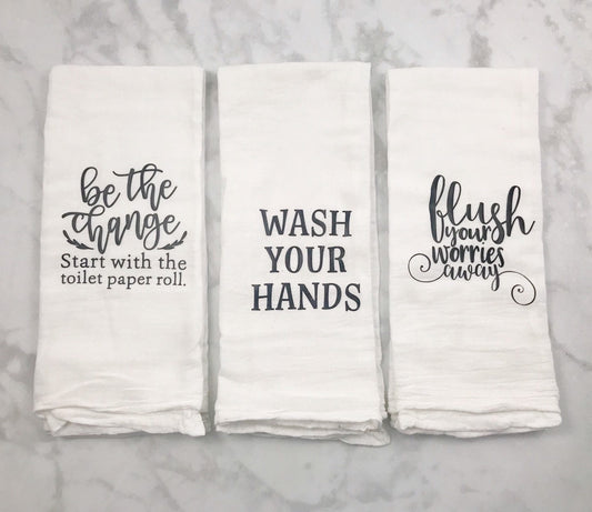 Bathroom Flour Sack Towels