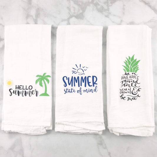 Summer Flour Sack Towels