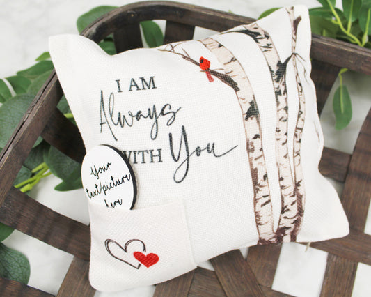 I’ll Always Be With You Charm Pocket Pillow