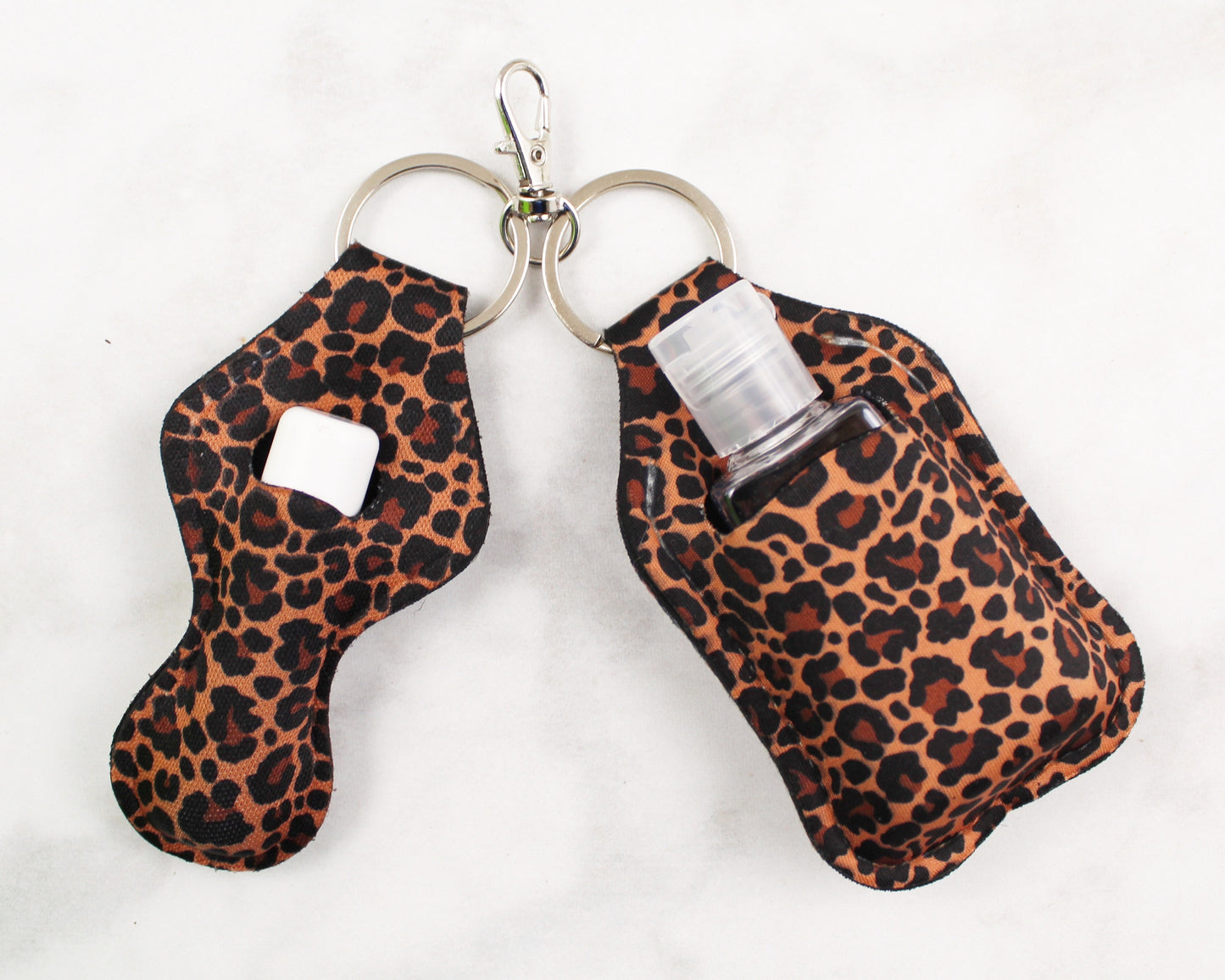 Cheetah Hand Sanitizer and Lip Balm Holders