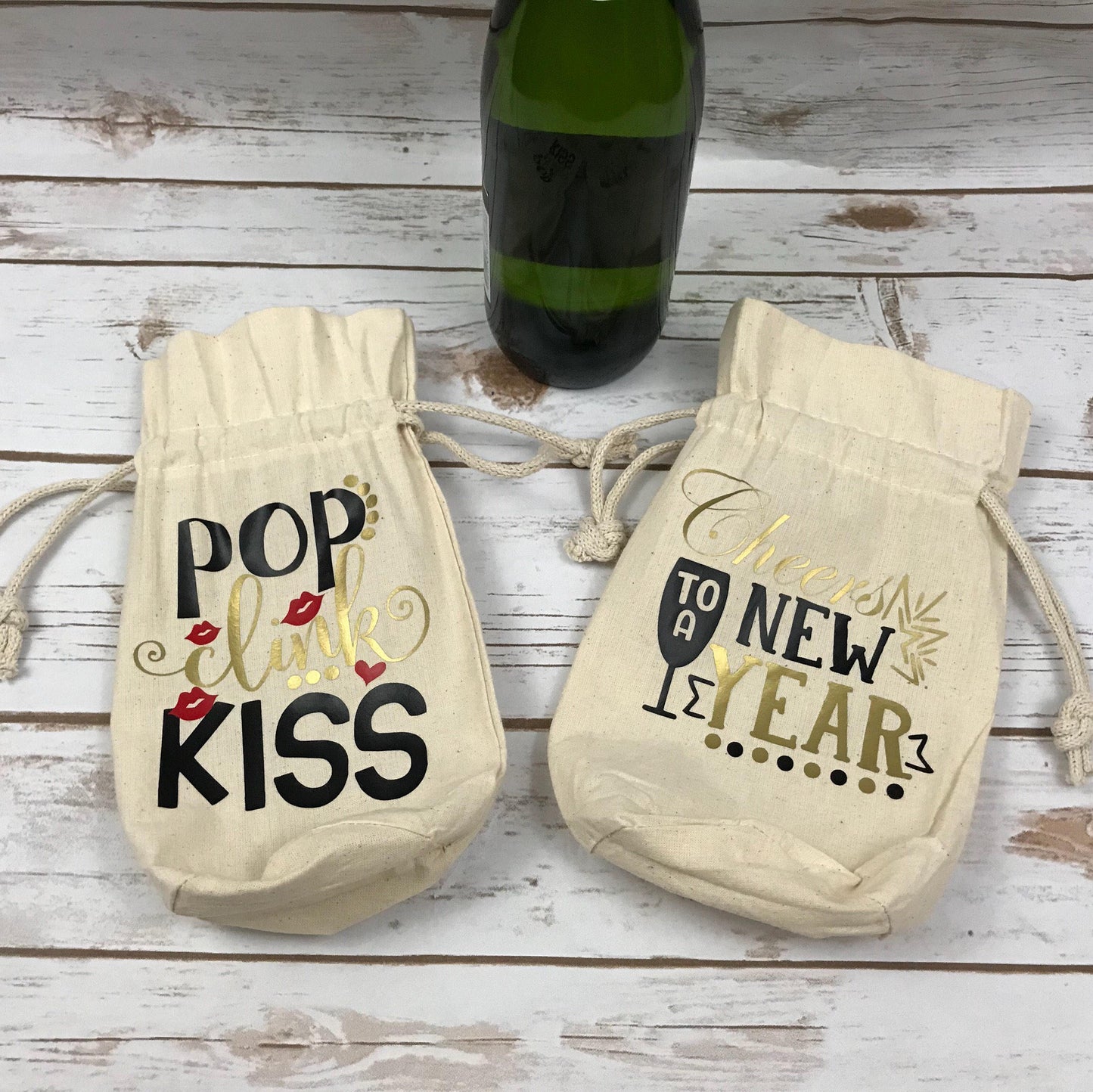 New Years Eve Champagne Tote Bag Hostess Gift