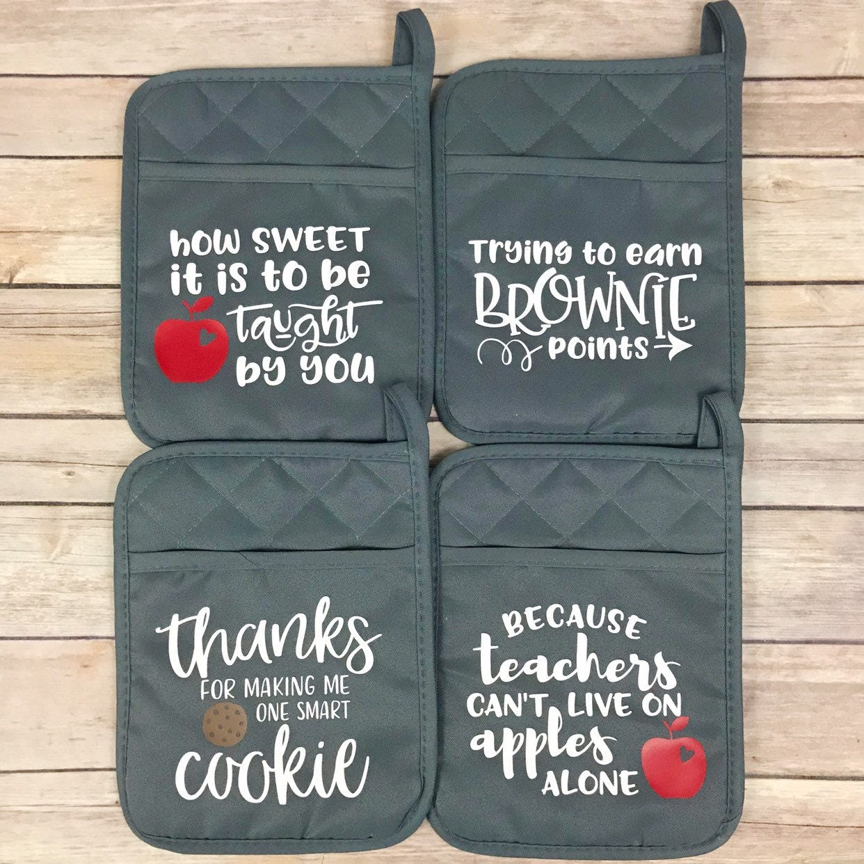Teacher Cookie Pot Holder Gift Set