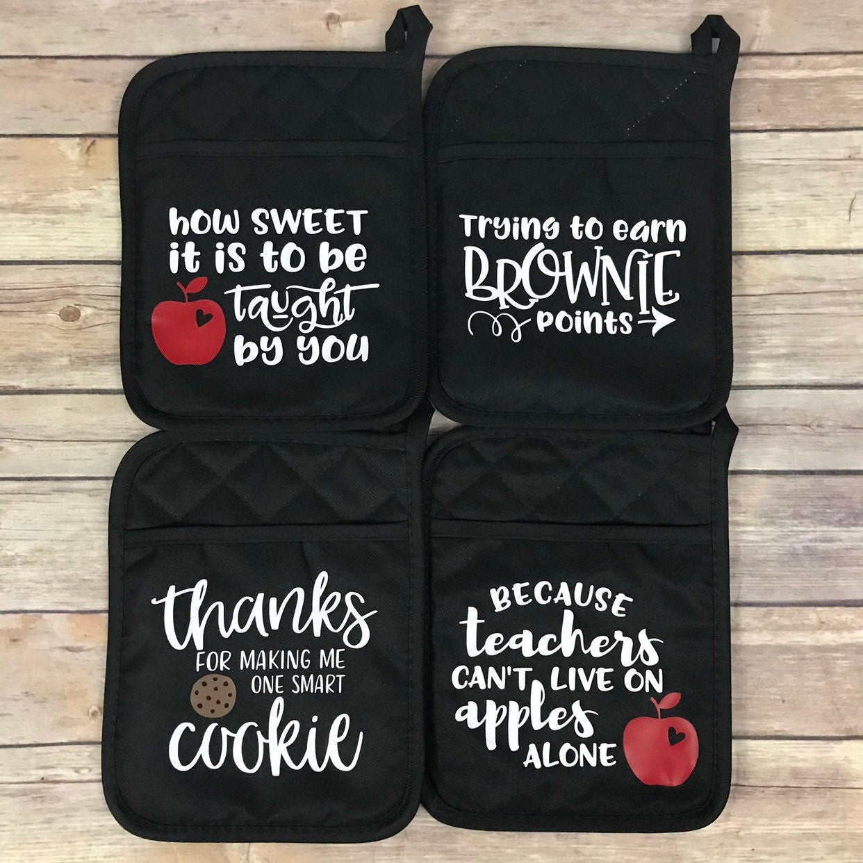 Teacher Cookie Pot Holder Gift Set