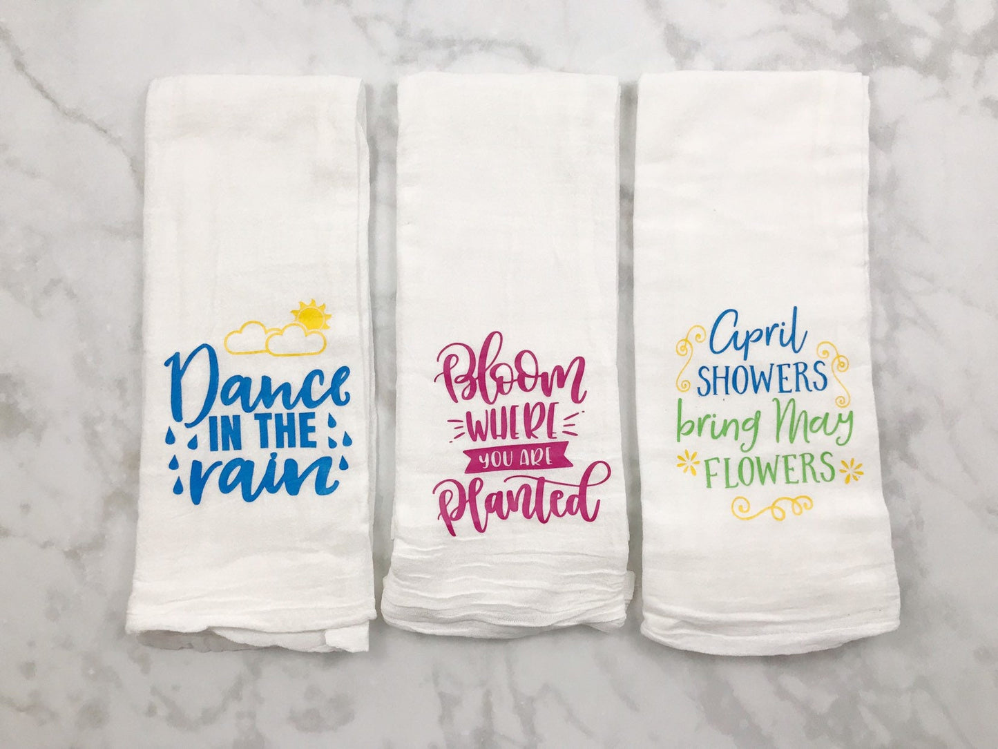 Spring Flour Sack Towels