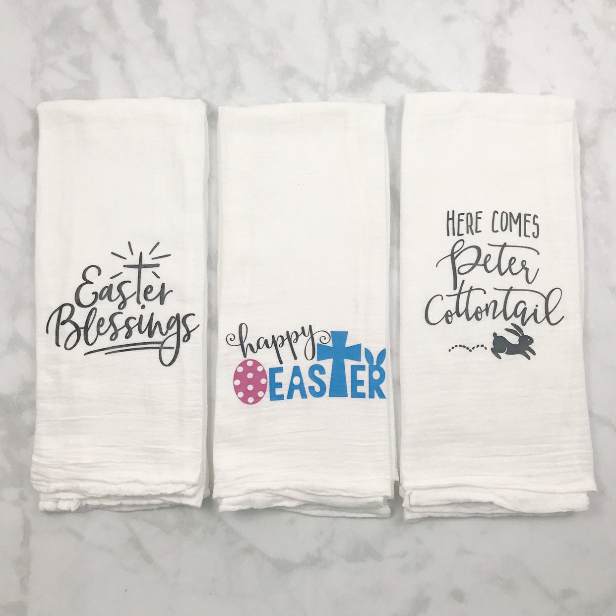 Easter Flour Sack Towels