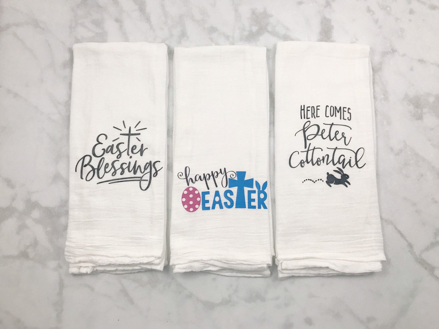 Easter Flour Sack Towels