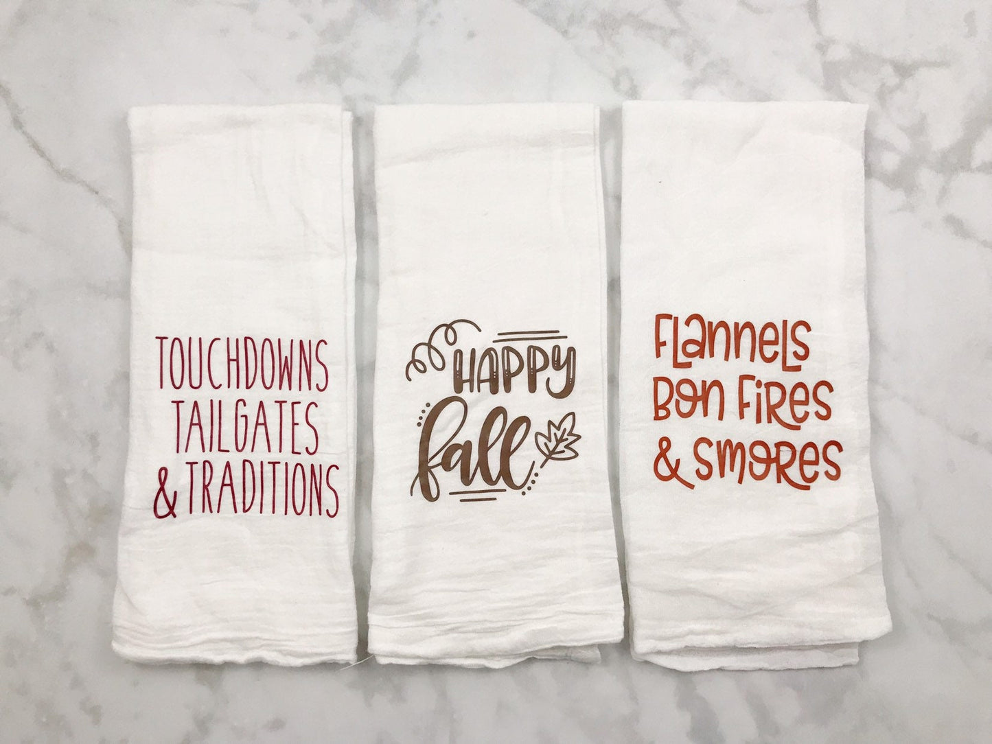 Fall Flour Sack Towels