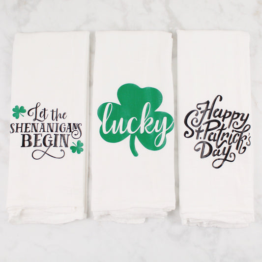 St. Patrick’s Day Flour Sack Towels