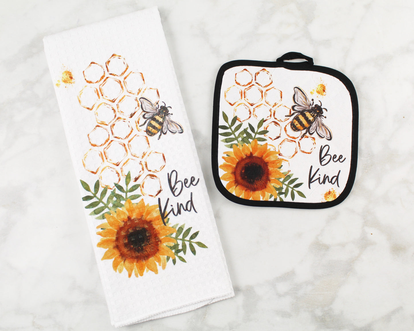 Bee Kind Towel/Pot Holder Set