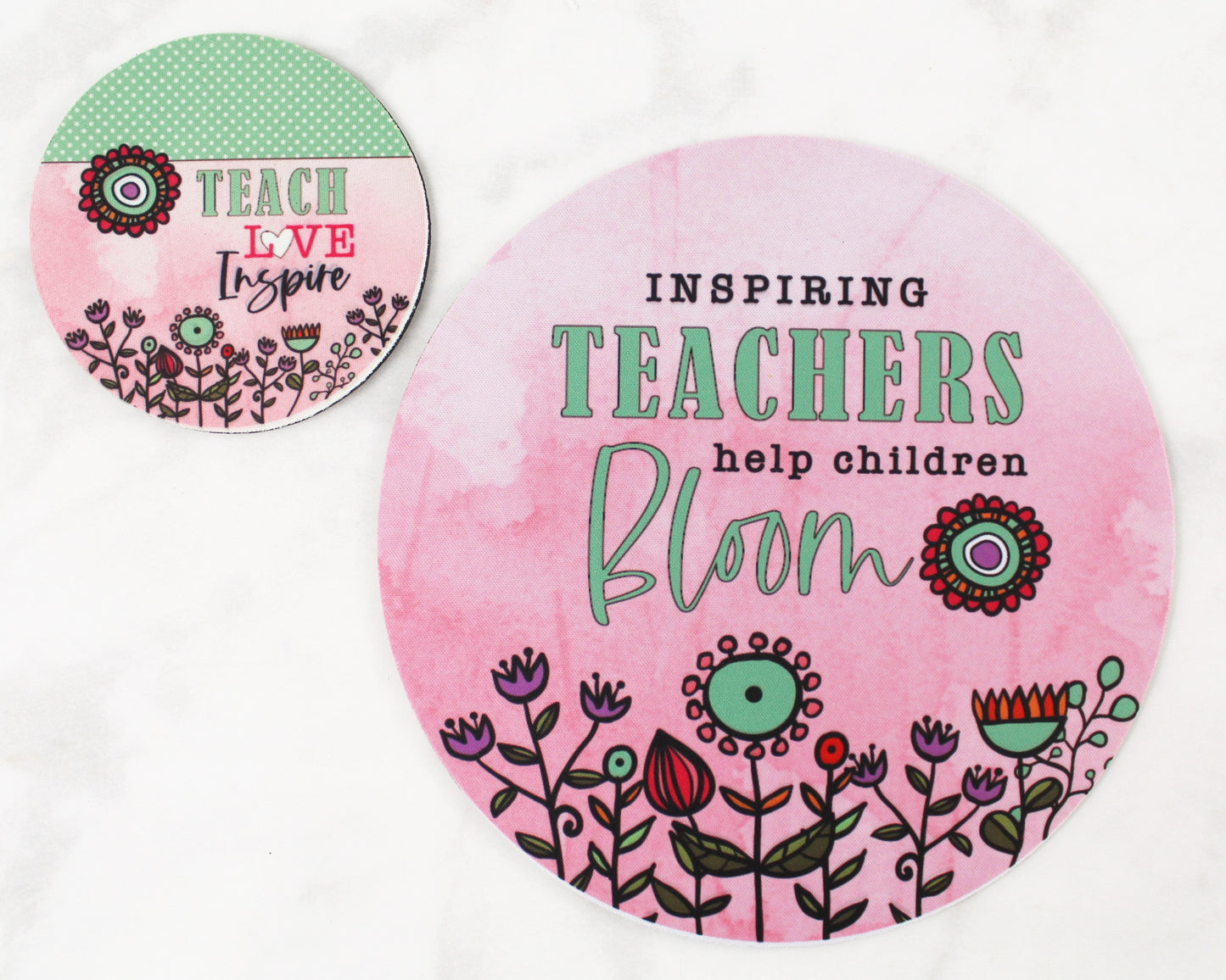 Inspiring Teachers Help Children Bloom Desk Set